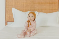 Copper Pearl Zip-up Footie - Goosie (3-6M)