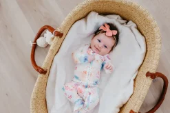 Copper Pearl Zip-up Footie - Bloom (6-12M)