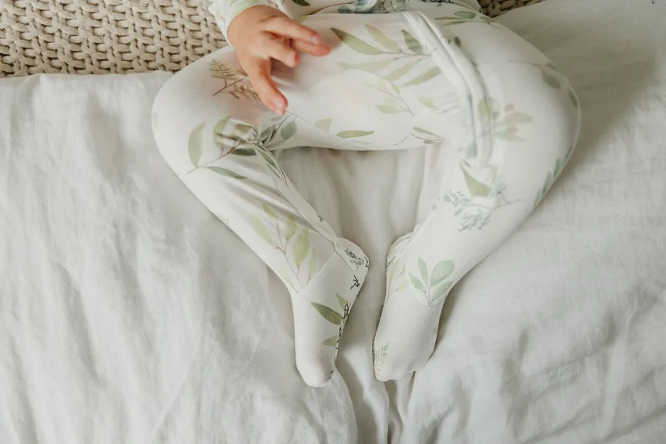 Copper Pearl Zip-up Footie - Haven (0-3M)