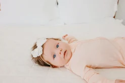 Copper Pearl Zip-up Footie - Blush (12-18M)
