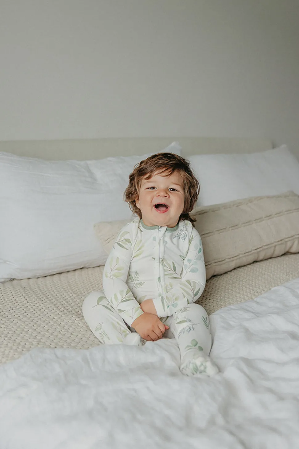 Copper Pearl Zip-up Footie - Haven (3-6M)