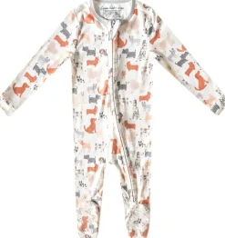 Copper Pearl Zip-up Footie - Rufus (0-3M)