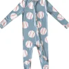 Copper Pearl Zip-up Footie - Slugger (18-24M)