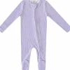 Copper Pearl Zip-up Footie, Periwinkle (6-12M)