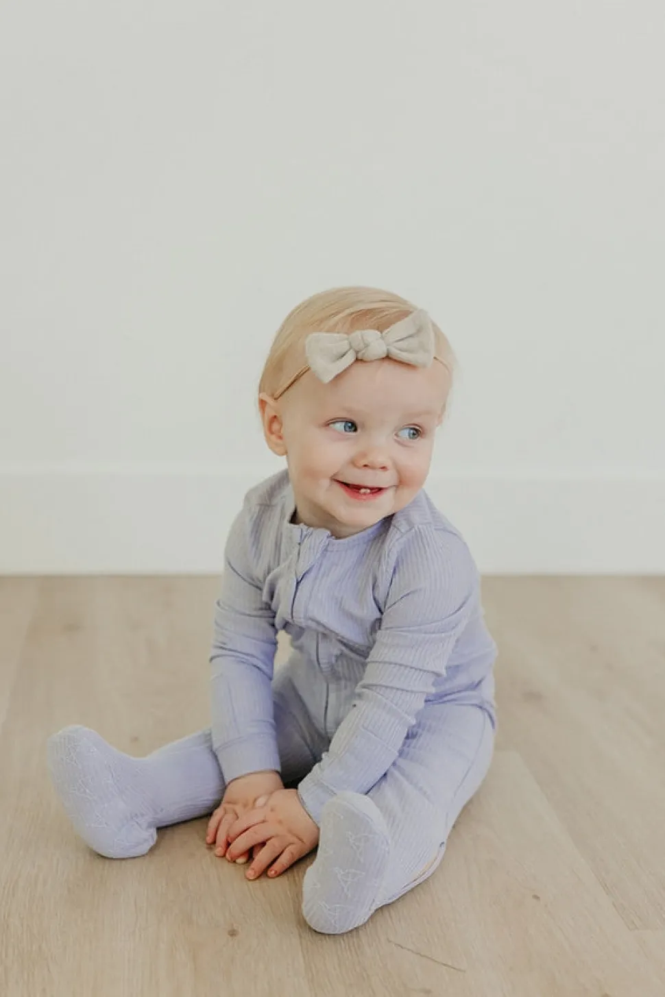 Copper Pearl Zip-up Footie, Periwinkle (6-12M)