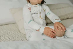 Copper Pearl Zip-up Footie - Ace (0-3M)