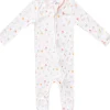 Copper Pearl Zip-up Footie - Mabel (3-6M)