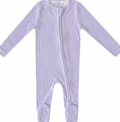 Copper Pearl Zip-up Footie, Periwinkle (3-6M)