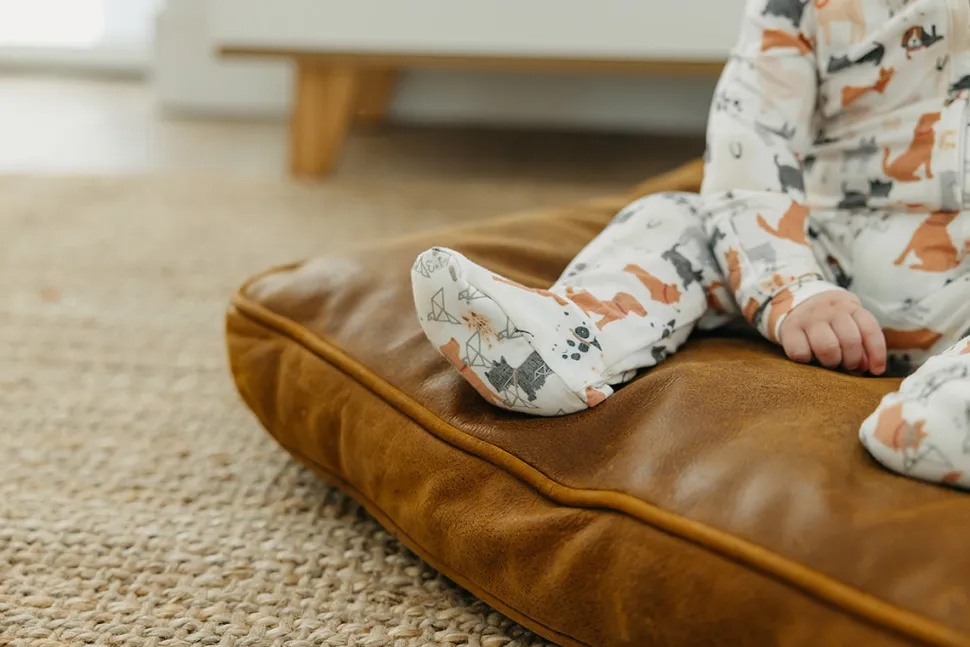 Copper Pearl Zip-up Footie - Rufus (18-24M)
