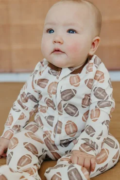 Copper Pearl Zip-up Footie - Blitz (6-12M)