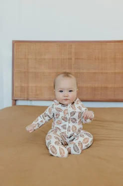 Copper Pearl Zip-up Footie - Blitz (6-12M)
