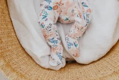 Copper Pearl Zip-up Footie - Autumn (3-6M)