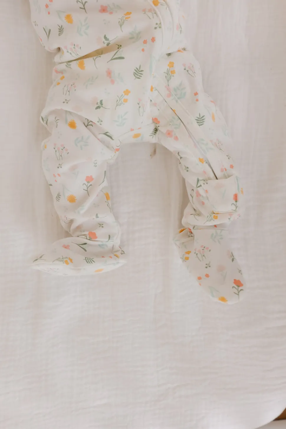 Copper Pearl Zip-up Footie - Mabel (12-18M)