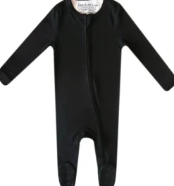 Copper Pearl Zip-up Footie - Midnight (0-3M)