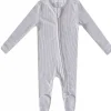 Copper Pearl Zip-up Footie - Ash (12-18M)