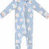 Copper Pearl Zip-up Footie, Della (0-3M)