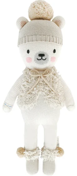 Cuddle+Kind Hand Knit Doll - Mini Stella the Polar Bear, 13"