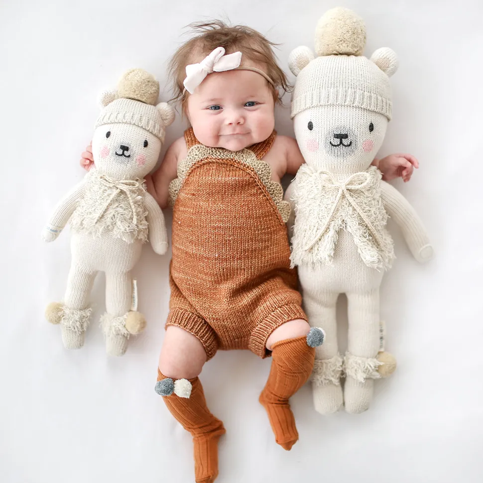 Cuddle+Kind Hand Knit Doll - Mini Stella the Polar Bear, 13"