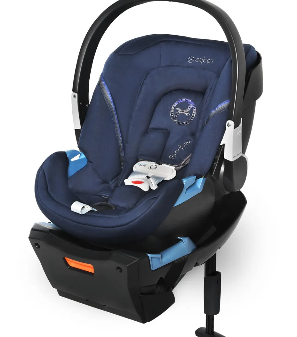 Cybex Aton 2 SensorSafe Lightweight Infant Car Seat with Load Leg - Denim Blue