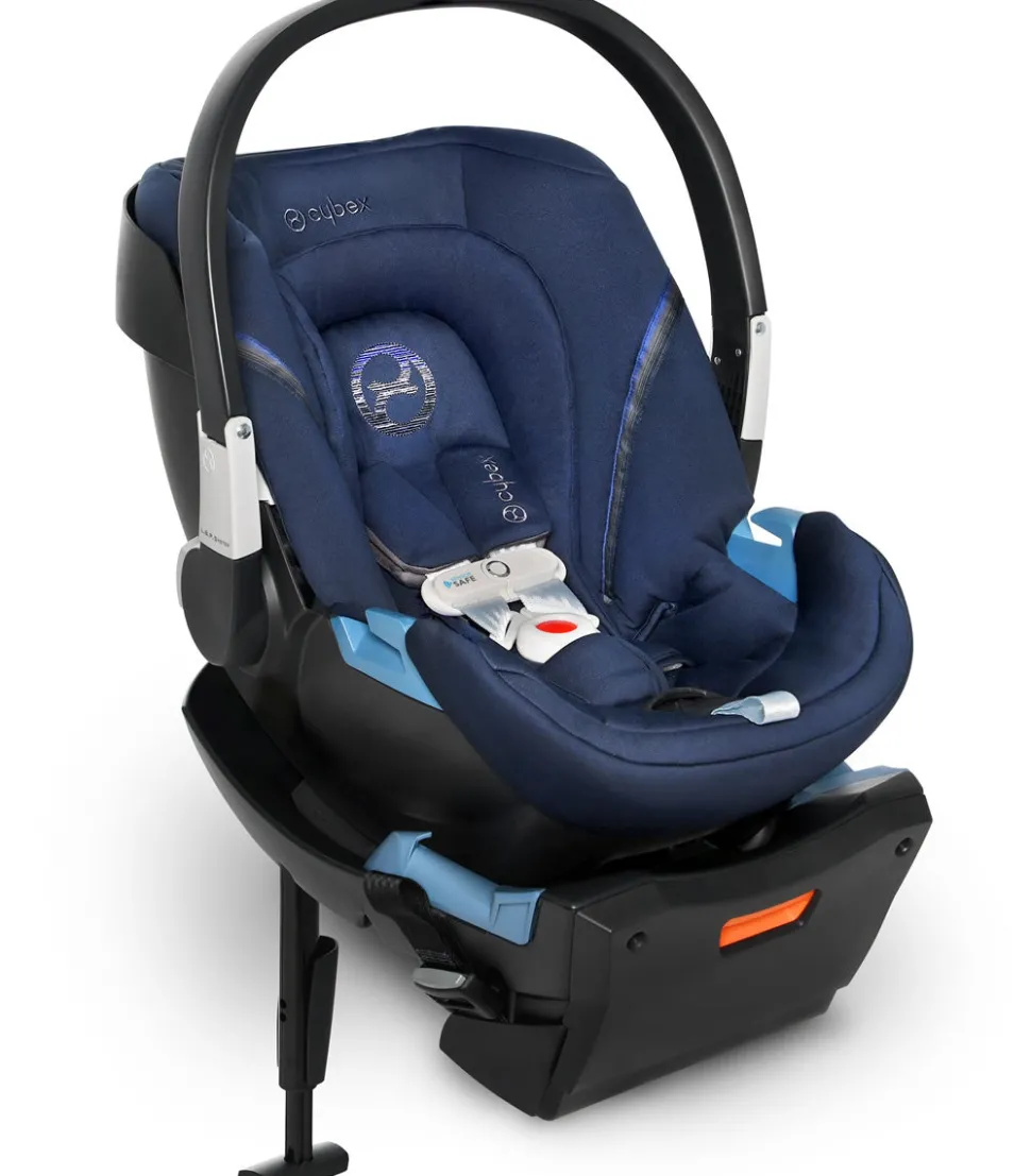 Cybex Aton 2 SensorSafe Lightweight Infant Car Seat with Load Leg - Denim Blue