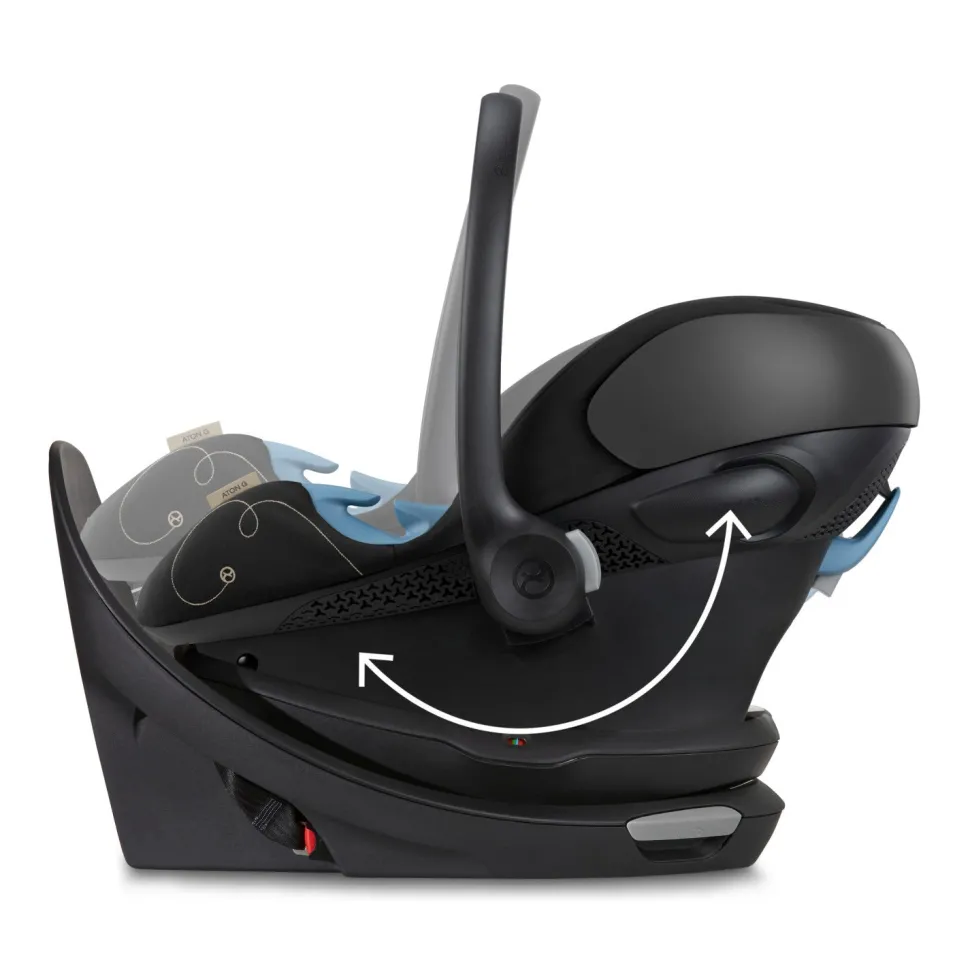 Cybex Aton G Swivel SensorSafe Infant Car Seat - Moon Black