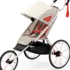 Cybex AVI Jogging Stroller Bundle - Cream/Orange Frame + Bleached Sand Seat Pack