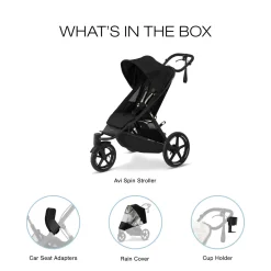 Cybex Avi Spin Jogging Stroller - Moon Black