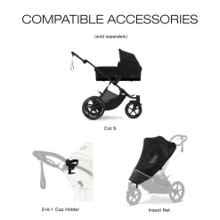 Cybex Avi Spin Jogging Stroller - Moon Black