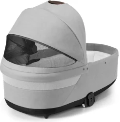 Cybex Balios S Lux 2 Stroller + Cot S Lux 2 Bundle - Silver Frame / Lava Grey