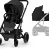 Cybex Balios S Lux Full Size Stroller + Cot S Bassinet Bundle (One Box) - All Black