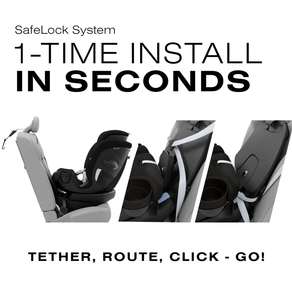 Cybex Callisto G 360 Rotating All-in-One Convertible Car Seat - Moon Black