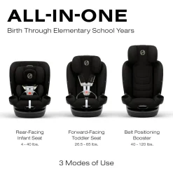 Cybex Callisto G 360 Rotating All-in-One Convertible Car Seat - Moon Black