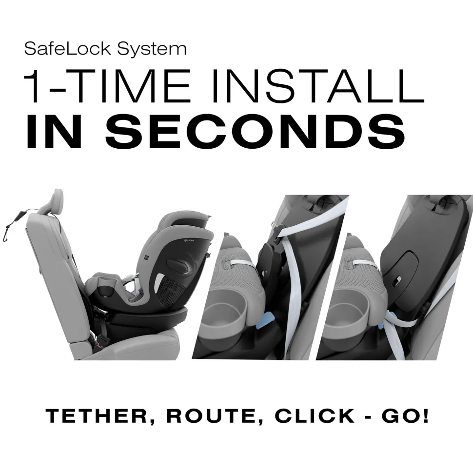 Cybex Callisto G 360 Rotating All-in-One Convertible Car Seat - Stone Grey