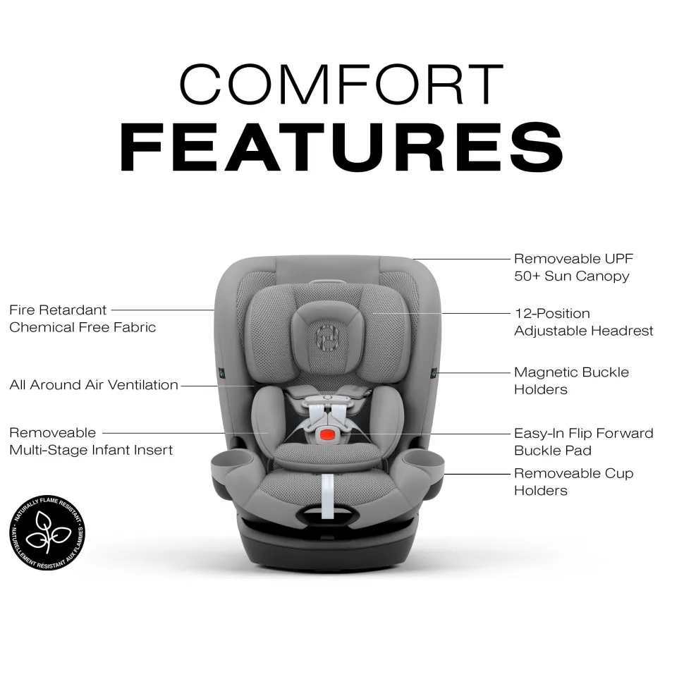 Cybex Callisto G 360 Rotating All-in-One Convertible Car Seat - Stone Grey