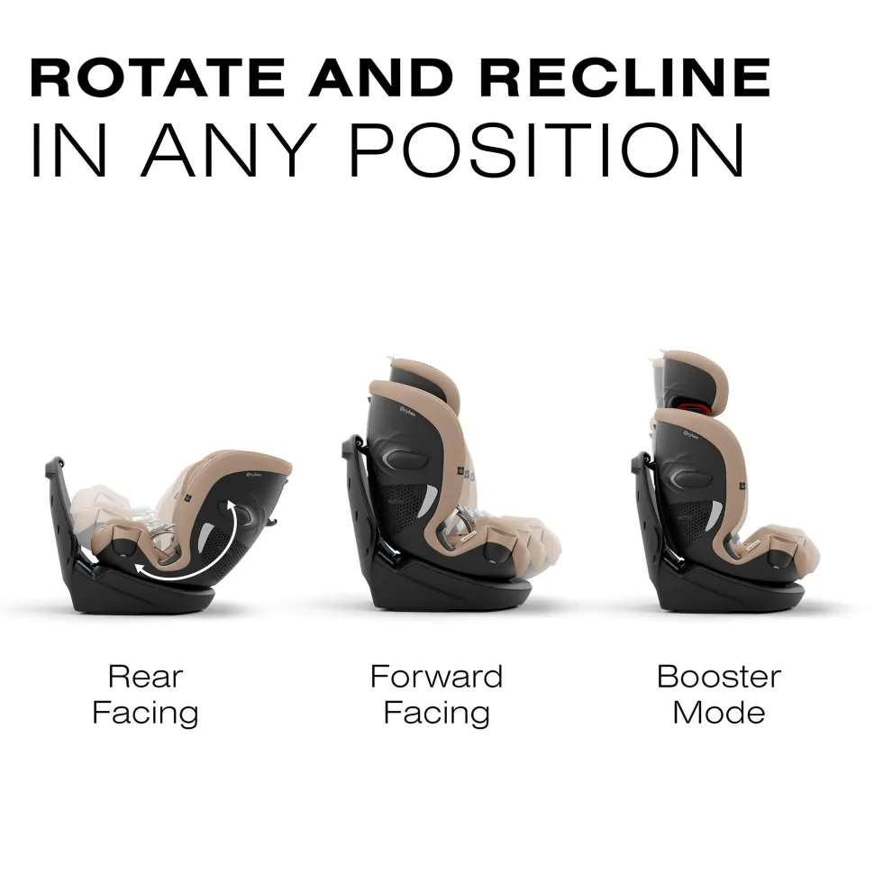 Cybex Callisto G 360 Rotating All-in-One Convertible Car Seat - Almond Beige