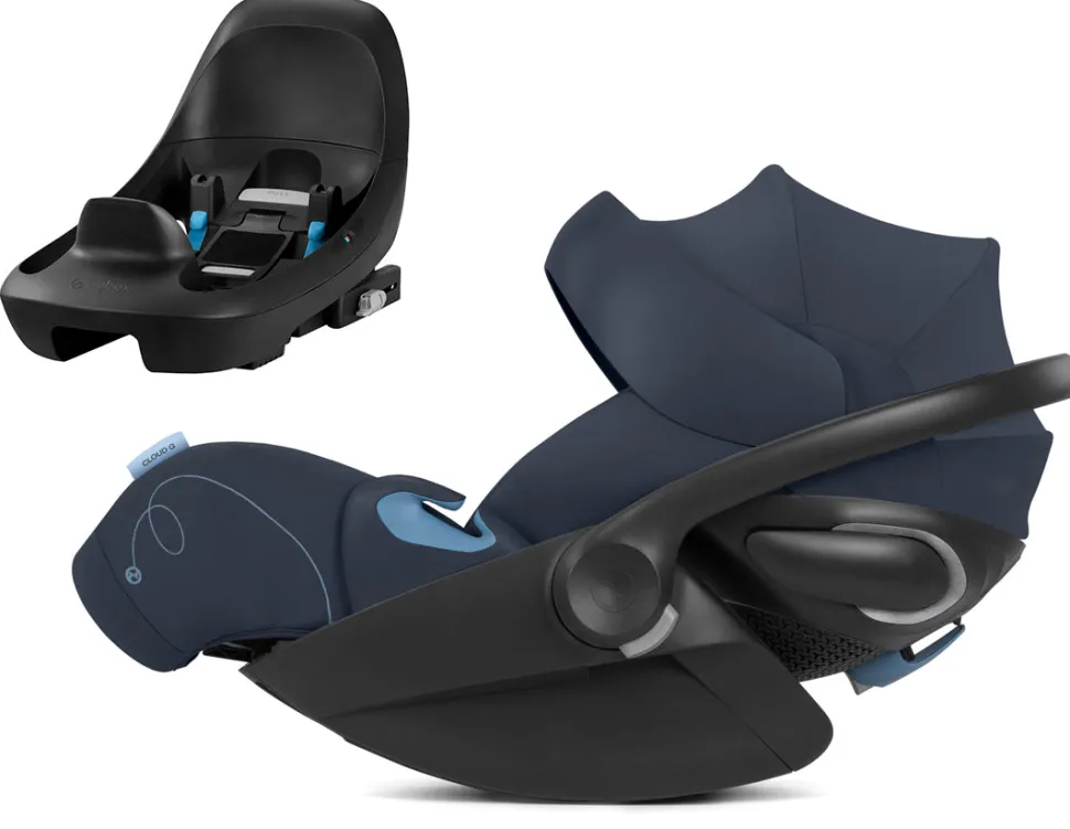 Cybex Cloud G Basic Comfort Extend Reclining Infant Car Seat with Anti-Rebound Bar - Ocean Blue