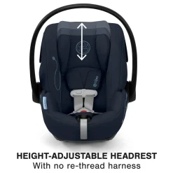 Cybex Cloud G Basic Comfort Extend Reclining Infant Car Seat with Anti-Rebound Bar - Ocean Blue