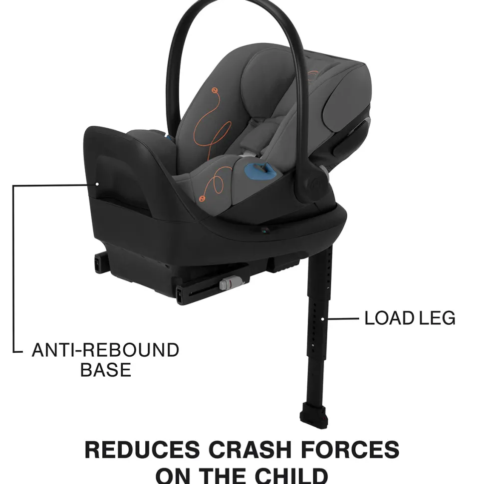 Cybex Cloud G Lux SensorSafe Comfort Extend Reclining Infant Car Seat - Lava Grey