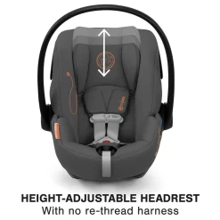Cybex Cloud G Lux SensorSafe Comfort Extend Reclining Infant Car Seat - Lava Grey