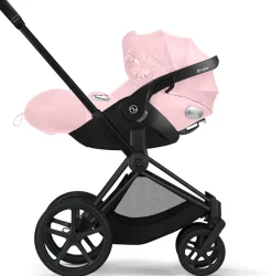 Cybex Cloud Q Sensorsafe Reclining Infant Car Seat - Simply Flowers - Pale Blush