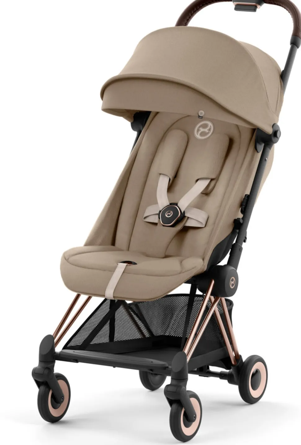 Cybex COYA Compact Stroller - Rose Gold / Cozy Beige