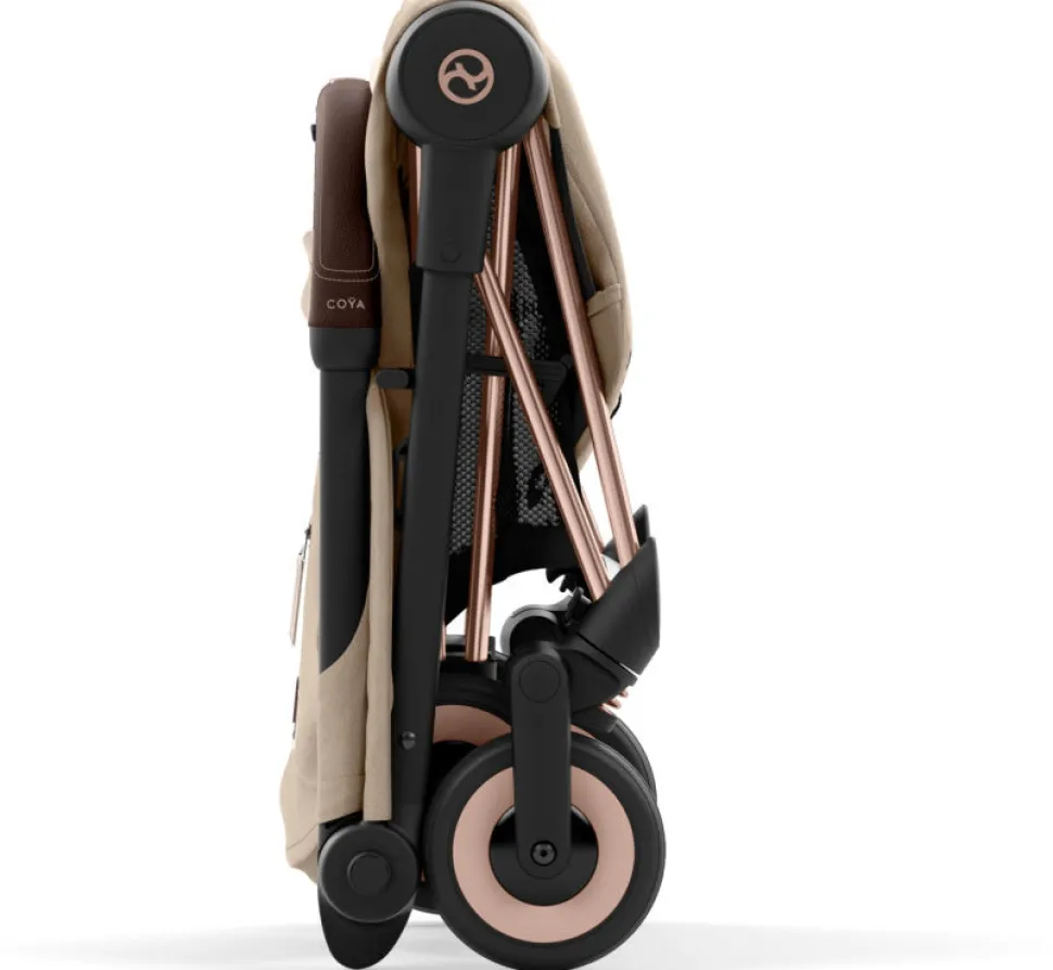 Cybex COYA Compact Stroller - Rose Gold / Cozy Beige
