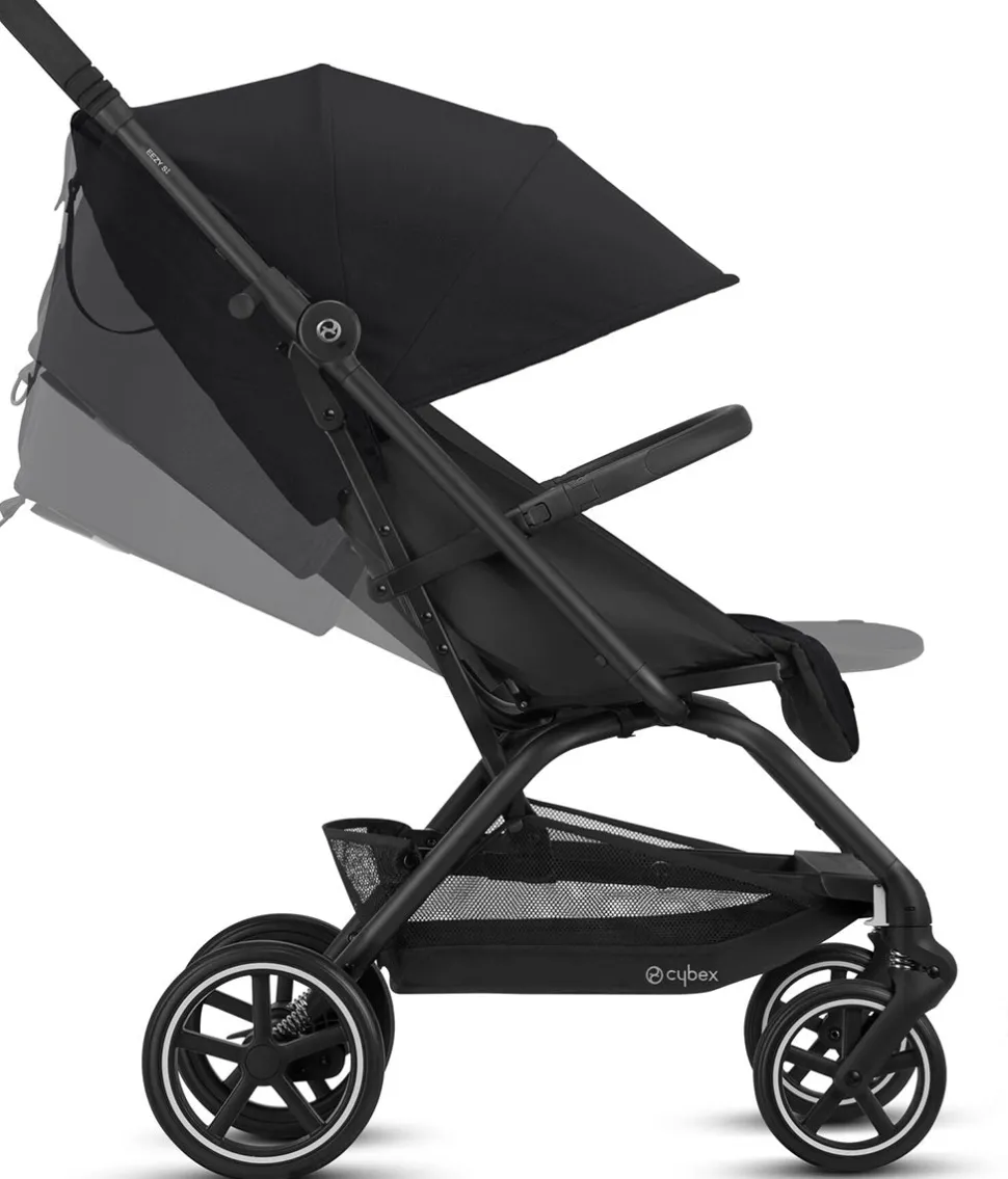 Cybex Eezy S+ 2 Compact Stroller - Deep Black / Black