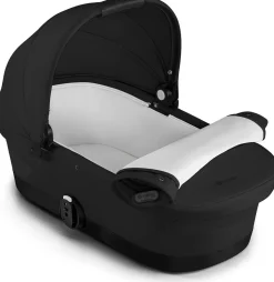 Cybex eGazelle S Electronic Assist Stroller + Gazelle S 2 Cot Bundle - Black Frame / Moon Black