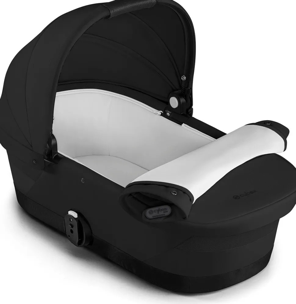 Cybex eGazelle S Electronic Assist Twin Stroller + Cot Bundle - Taupe Frame / Seashell Beige