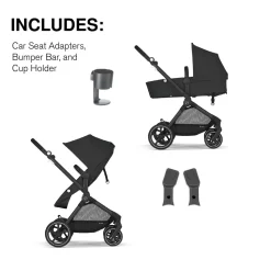 Cybex EOS 2-in-1 Stroller - Moon Black