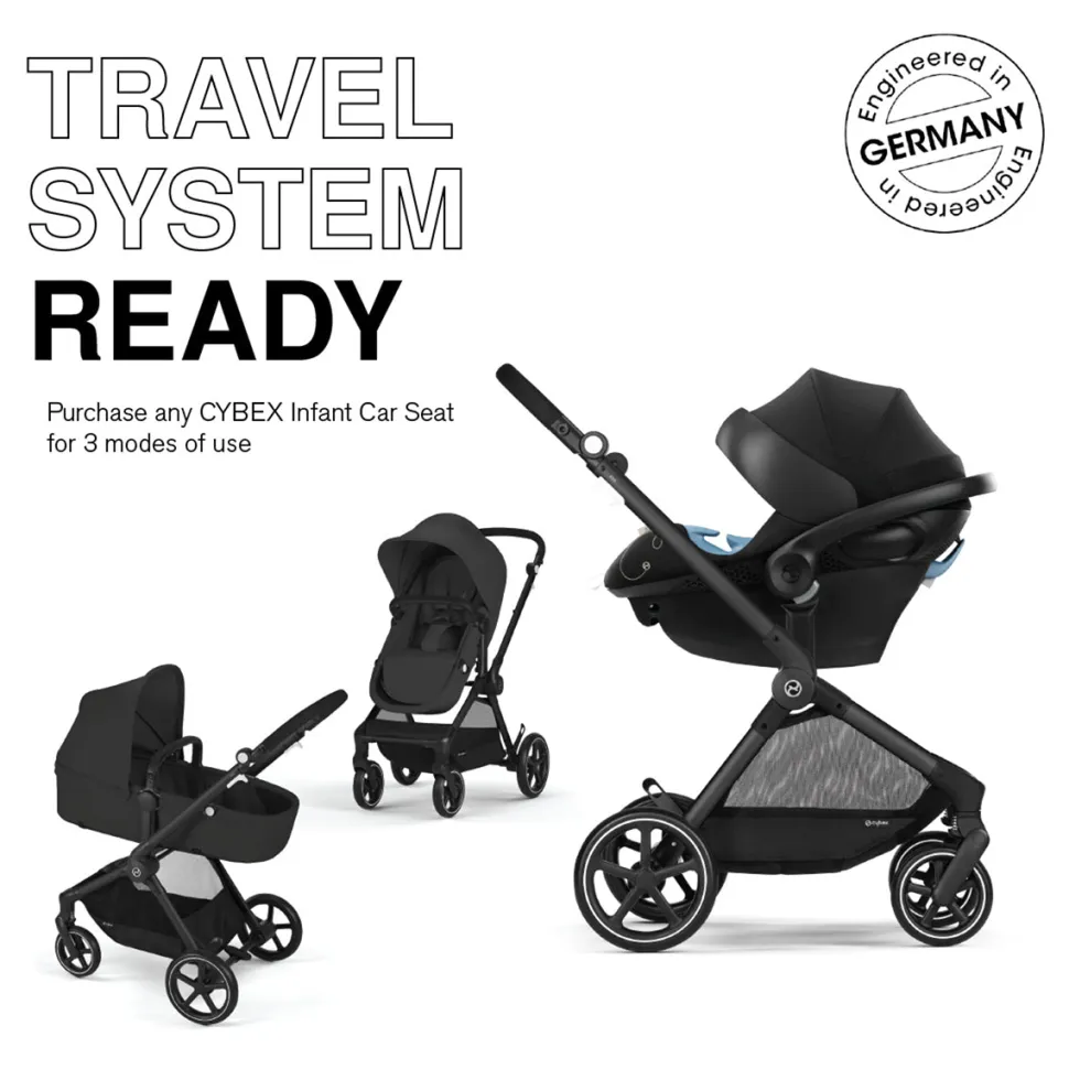 Cybex EOS 2-in-1 Stroller - Moon Black