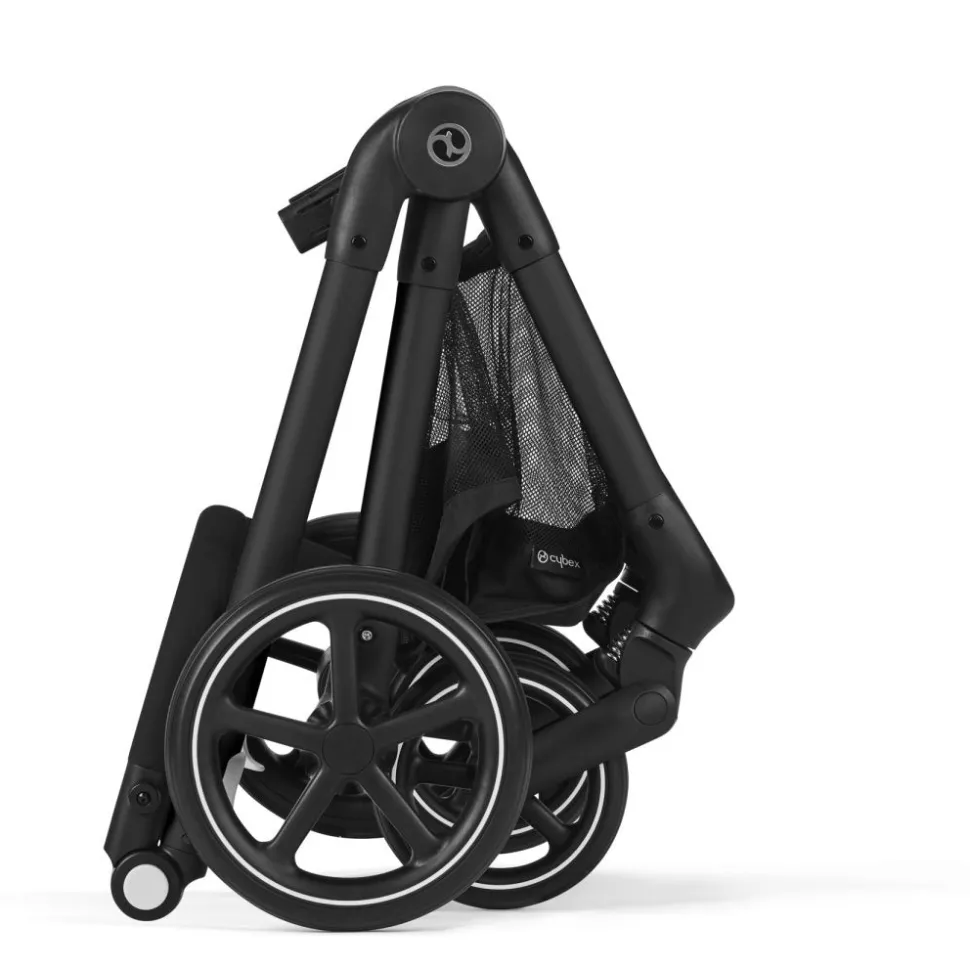 Cybex EOS 5-in-1 Travel System Stroller + Lightweight Aton G Infant Car Seat - Black / Moon Black