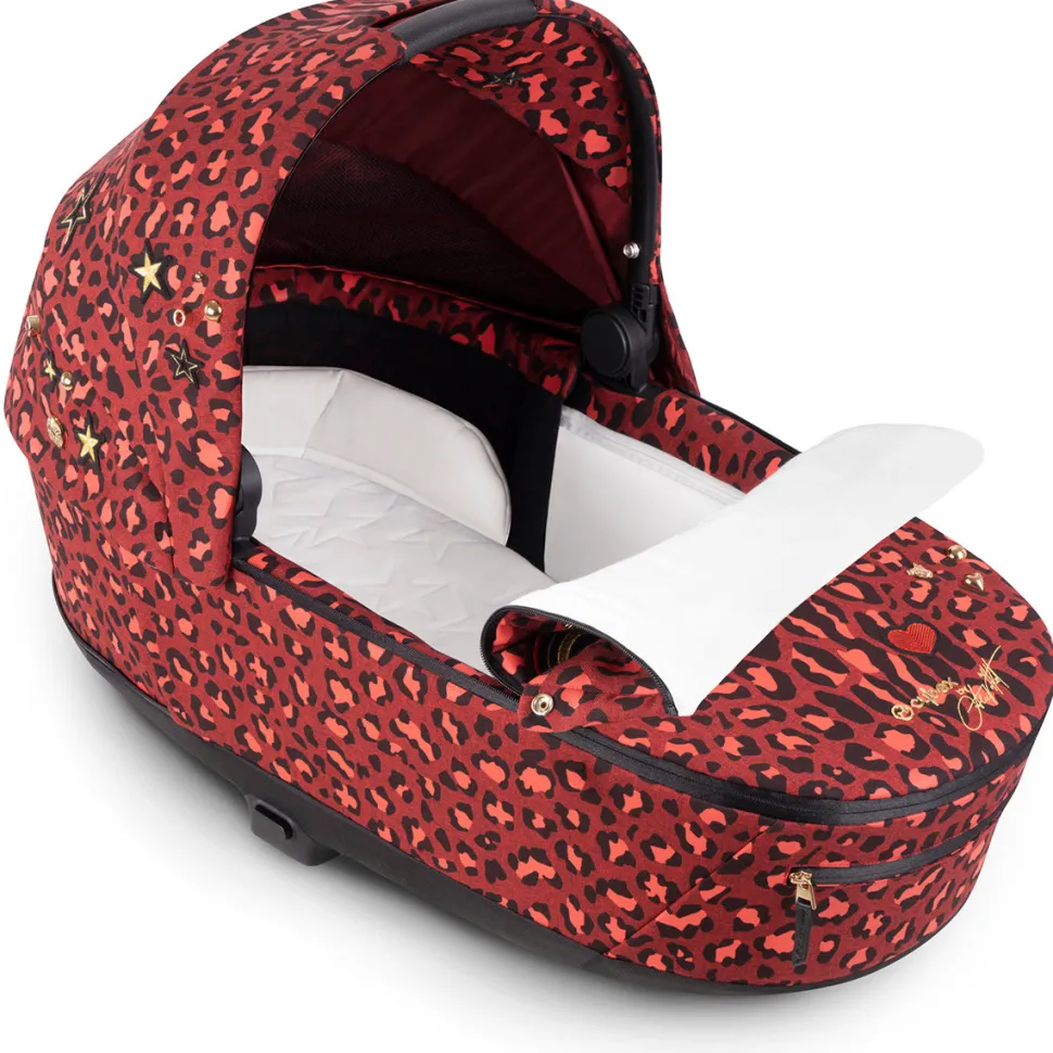 Cybex ePriam 2 Electronic Assist Complete Stroller with Lux Bassinet Bundle - Rockstar by Alec Voelkel