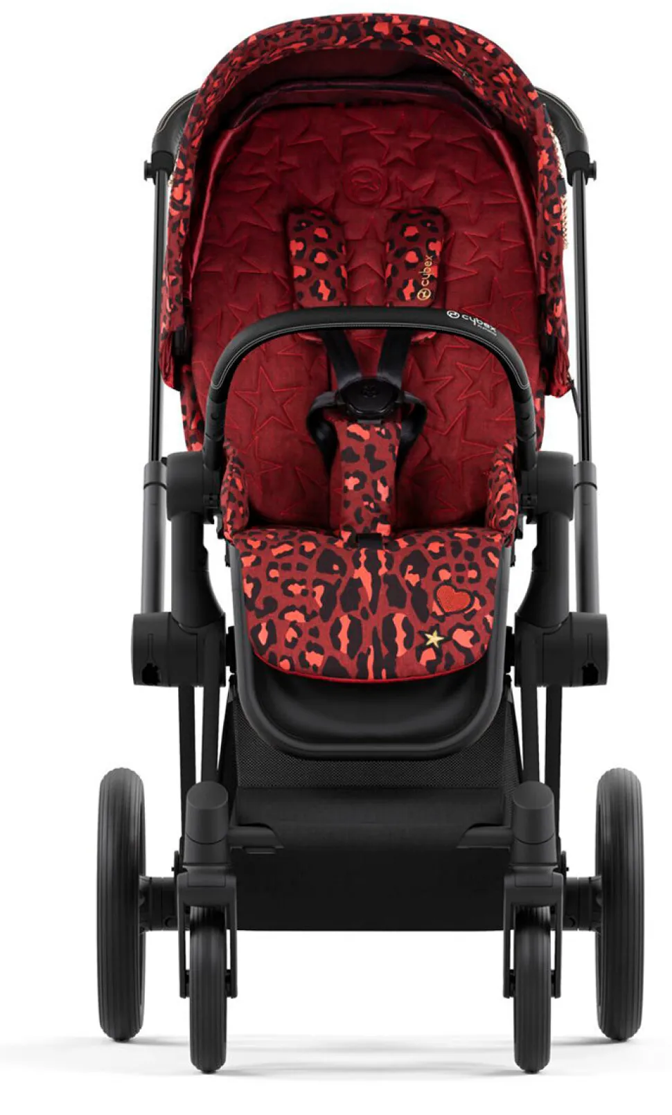 Cybex ePriam 2 Electronic Assist Complete Stroller with Lux Bassinet Bundle - Rockstar by Alec Voelkel